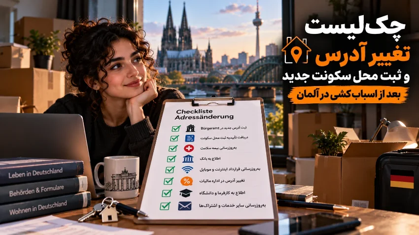 چک‌لیست تغییر آدرس و ثبت محل سکونت جدید بعد از اسباب‌کشی در آلمان